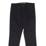 LEVI'S 721 Womens Trousers Black Slim Straight W30 L27