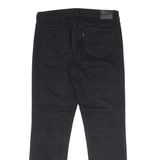 LEVI'S 721 Womens Trousers Black Slim Straight W30 L27