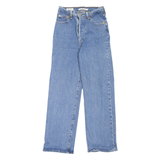 LEVI'S Rib Cage BIG E Womens Jeans Blue Relaxed Straight W26 L27
