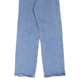 LEVI'S Rib Cage BIG E Womens Jeans Blue Relaxed Straight W26 L27