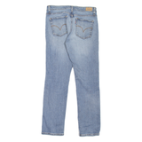 LEVI'S Mid Rise Womens Jeans Blue Slim Skinny Stone Wash W28 L29