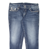 VIGOSS Dublin Womens Jeans Blue Slim Straight Stone Wash W36 L28