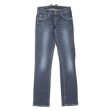 LIUCE'S Womens Jeans Blue Slim Skinny Stone Wash W25 L31