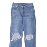 LEVI'S Low Pro Womens Jeans Blue Regular Straight W26 L30