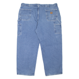 CARHARTT Dungaree Fit Carpenter Workwear Mens Jeans Blue Tapered W46 L30