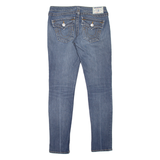 TRUE RELIGION Womens Jeans Blue Slim Skinny Stone Wash W30 L30