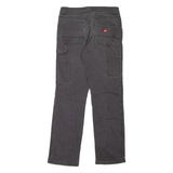 DICKIES Double Knee Carpenter Workwear Womens Jeans Grey Slim Straight W30 L30
