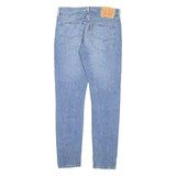 LEVI'S 512 Jeans Lo-ball Distressed Mens Blue Slim Tapered Stone Wash W32 L32