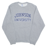 RUSSELL ATHLETIC Johnson University Mens Sweatshirt Grey USA S