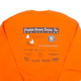 RUSSELL ATHLETIC Laporte Pop Warner Football Mens Sweatshirt Orange USA XL