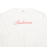 COTTON DELUXE Indiana Womens Sweatshirt Cream USA L