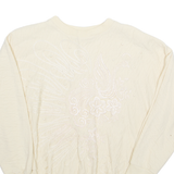 RAFAEL Womens Sweatshirt Cream 90s M