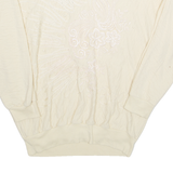 RAFAEL Womens Sweatshirt Cream 90s M
