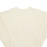 RAFAEL Womens Sweatshirt Cream 90s M