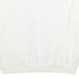 C&K Button Up Womens Sweatshirt White Button Neck 90s XL