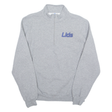 RUSSELL ATHLETIC Mens Sweatshirt Grey 1/4 Zip M