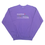 HANES Golf Womens Sweatshirt Purple M