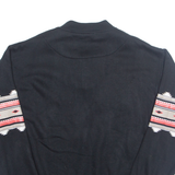 SCANDIA WOODS Aztec Mens Sweatshirt Black V-Neck XL
