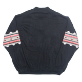 SCANDIA WOODS Aztec Mens Sweatshirt Black V-Neck XL