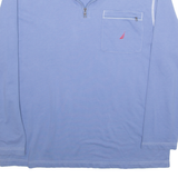 NAUTICA Mens Sweatshirt Blue 1/4 Zip XL