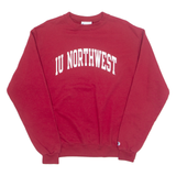 CHAMPION IU NORTHWEST Mens Sweatshirt Red USA M