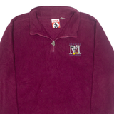 DISNEY Mickey INC Fleece Womens Sweatshirt Maroon 90s USA M