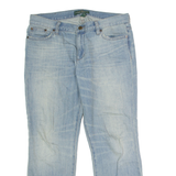 LAUREN RALPH LAUREN Womens Jeans Blue Regular Straight Stone Wash W32 L26