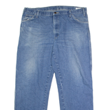 DICKIES Carpenter Mens Jeans Blue Regular Straight Stone Wash W38 L32