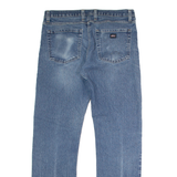 DICKIES Mens Jeans Blue Regular Straight Stone Wash W34 L32