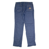 BULWARK Workwear Mens Jeans Blue Regular Straight Raw W38 L37