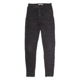 LEVI'S Mile High Rise Womens Jeans Black Regular Skinny W27 L30