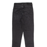 LEVI'S 721 High Rise Womens Jeans Black Regular Skinny Stone Wash W23 L30