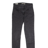 LEVI'S 710 Womens Jeans Black Slim Skinny W27 L30