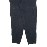 COLUMBIA Belted Cargo Womens Trousers Black Relaxed Tapered W26 L26