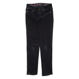 CALVIN KLEIN JEANS Womens Corduroy Trousers Black Slim Skinny W27 L30
