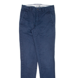 LACOSTE Chino Mens Trousers Blue Slim Straight W29 L34