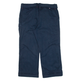 TOMMY HILFIGER Womens Trousers Blue Loose Straight W36 L24