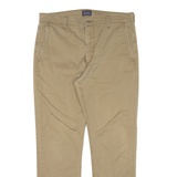 LEVI'S Mens Trousers Beige Regular Straight W33 L27