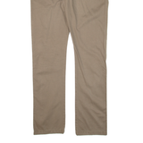 FARAH Womens Trousers Brown Slim Straight W32 L34