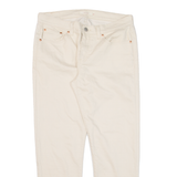 LEVI'S Womens Trousers Cream Regular Boyfriend W31 L25