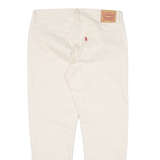 LEVI'S Womens Trousers Cream Regular Boyfriend W31 L25