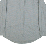 TOMMY HILFIGER Mens Shirt Green Houndstooth Long Sleeve M