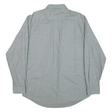 TOMMY HILFIGER Mens Shirt Green Houndstooth Long Sleeve M