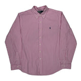 Polo By Ralph Lauren Striped Shirt - XL Red Cotton