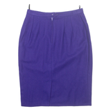 Womens Pencil Skirt Purple Knee Length M
