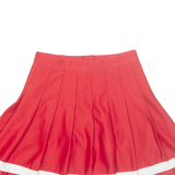 VARSITY Womens Pleated Skirt Red Short XS