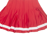VARSITY Womens Pleated Skirt Red Short XS