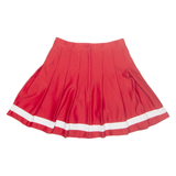 VARSITY Womens Pleated Skirt Red Short XS