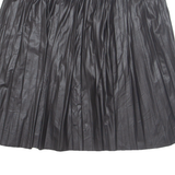Womens A-Line Skirt Black Knee Length M