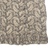 HALF ON ROMA Womens Straight Skirt Brown Knee Length Viscose Crazy Pattern M